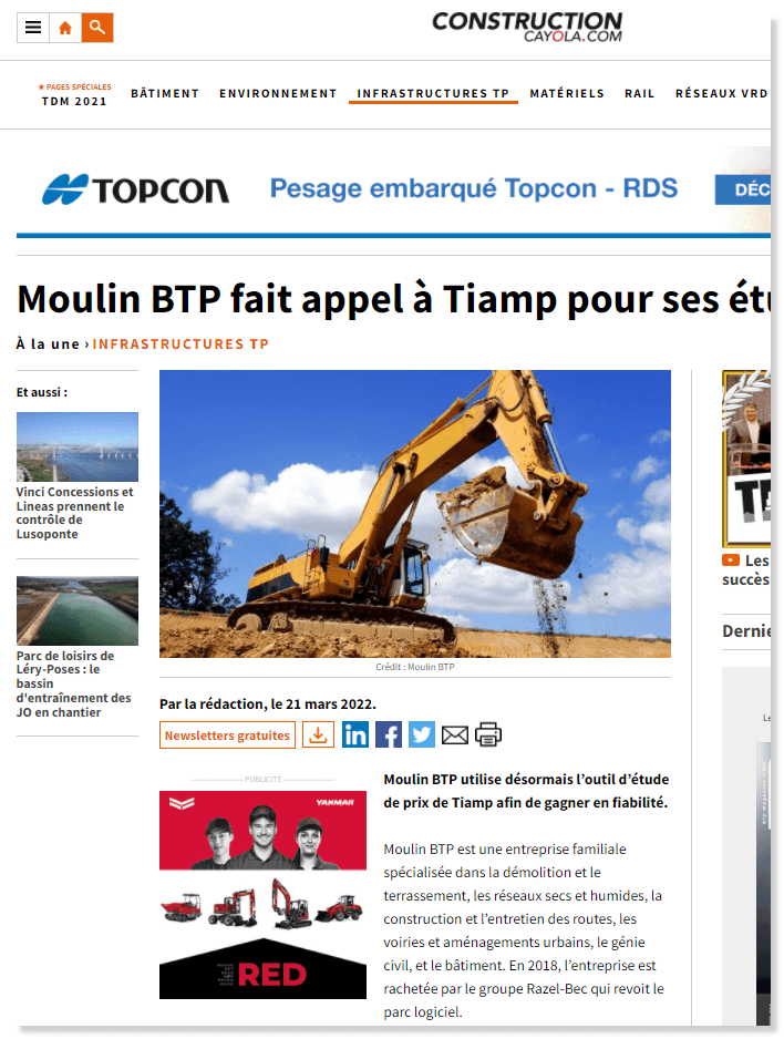 TIAMP – La presse en parle